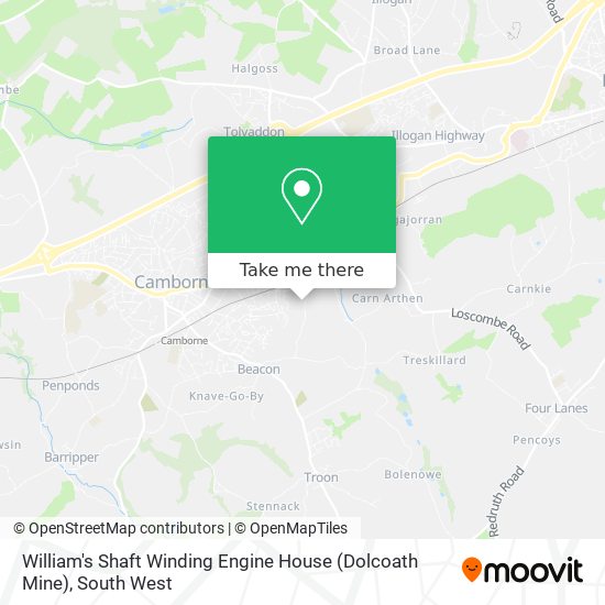 William's Shaft Winding Engine House (Dolcoath Mine) map