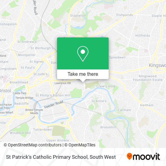 St Patrick's Catholic Primary School map