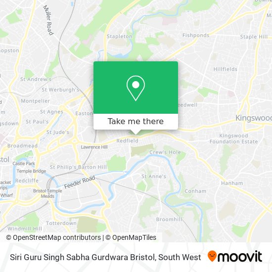 Siri Guru Singh Sabha Gurdwara Bristol map