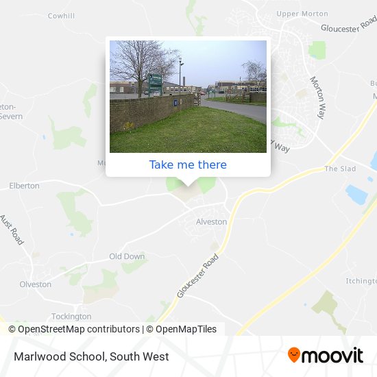 Marlwood School map