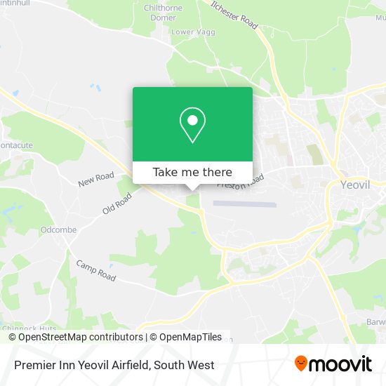 Premier Inn Yeovil Airfield map