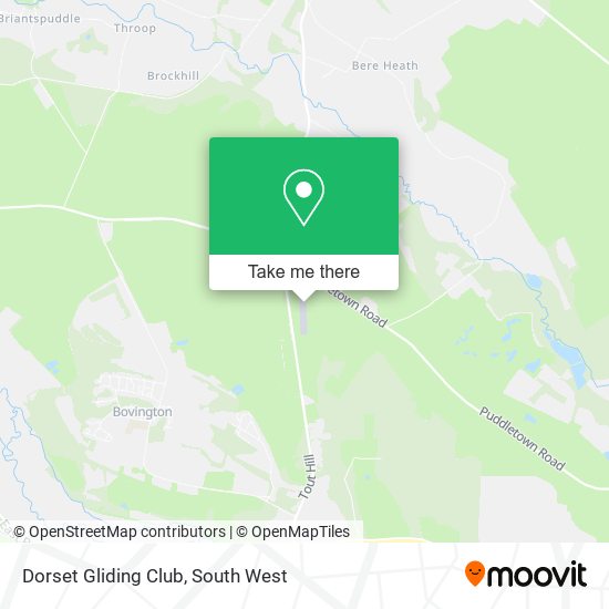 Dorset Gliding Club map