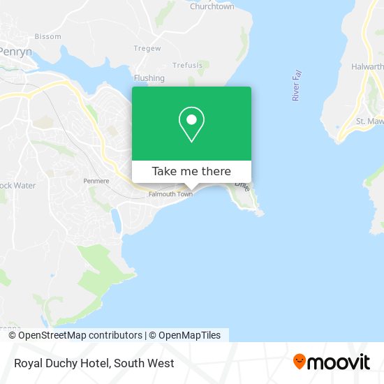 Royal Duchy Hotel map