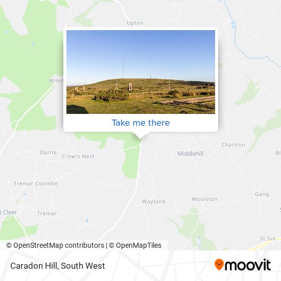 Caradon Hill map