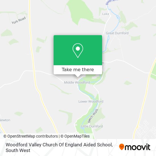 Woodford Valley Church Of England Aided School map