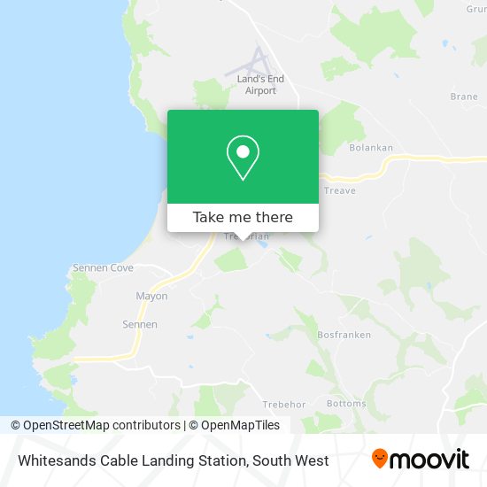 Whitesands Cable Landing Station map