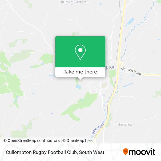 Cullompton Rugby Football Club map
