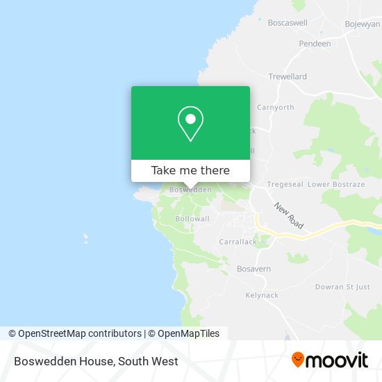 Boswedden House map