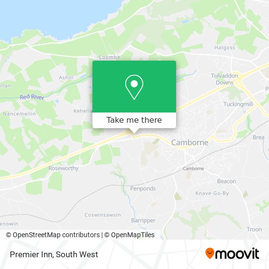 Premier Inn map