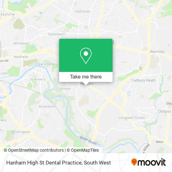 Hanham High St Dental Practice map