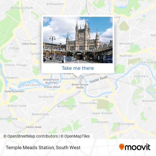 Temple Meads Station map