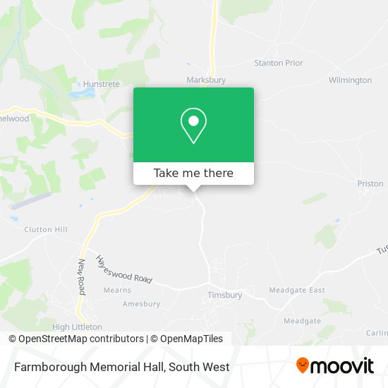 Farmborough Memorial Hall map