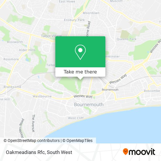 Oakmeadians Rfc map