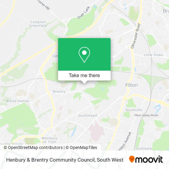 Henbury & Brentry Community Council map