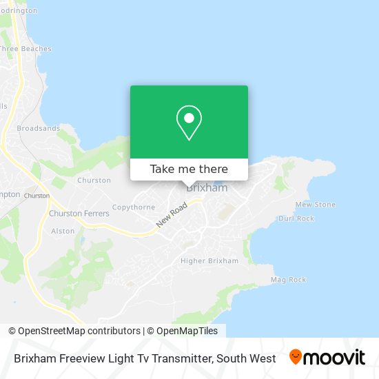 Brixham Freeview Light Tv Transmitter map