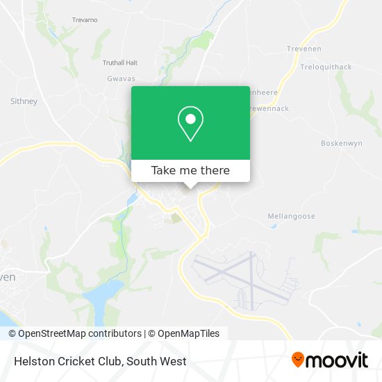 Helston Cricket Club map