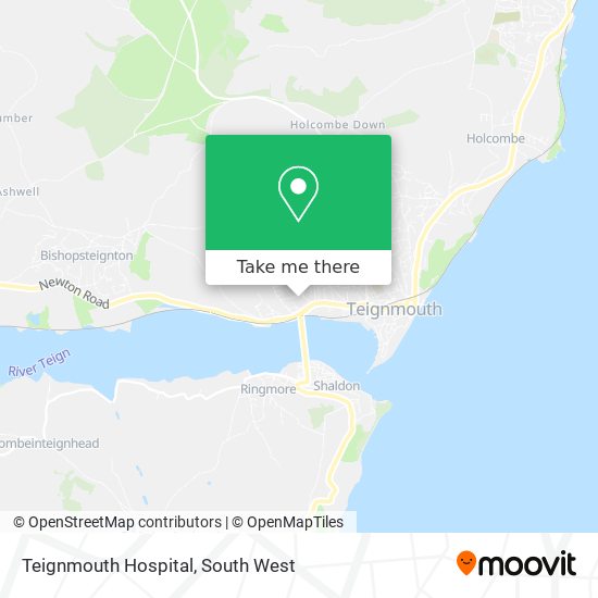 Teignmouth Hospital map
