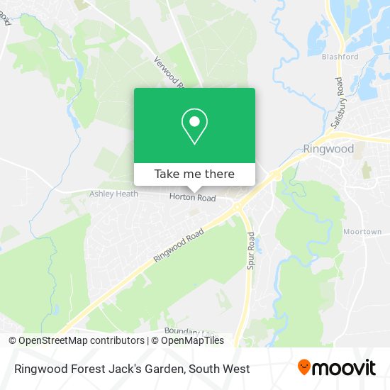 Ringwood Forest Jack's Garden map