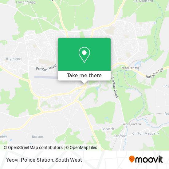 Yeovil Police Station map