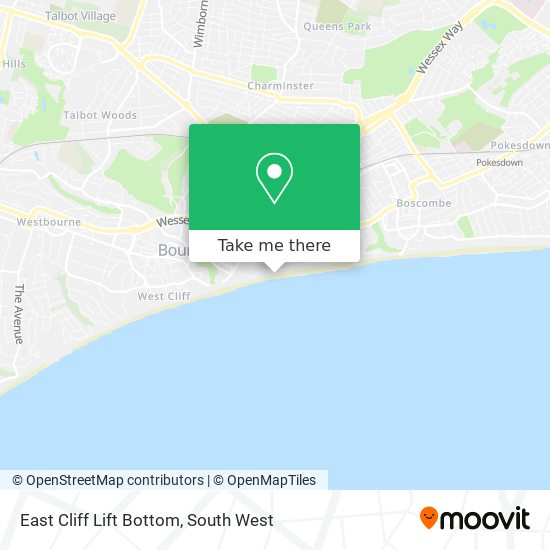 East Cliff Lift Bottom map