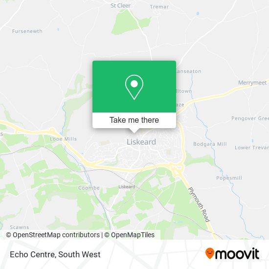 Echo Centre map