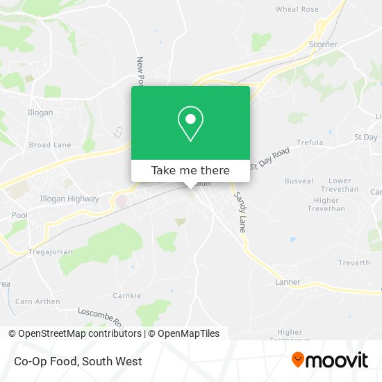 Co-Op Food map