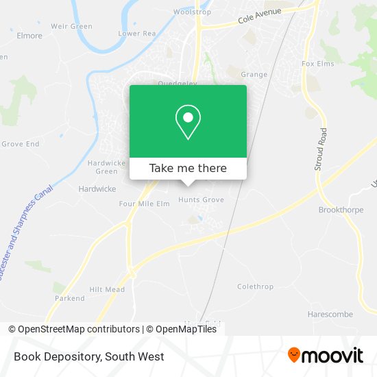 Book Depository map
