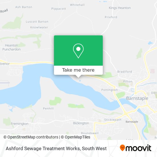 Ashford Sewage Treatment Works map