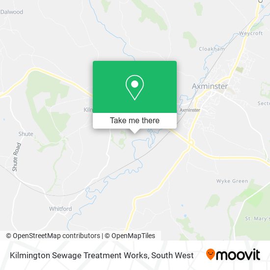 Kilmington Sewage Treatment Works map