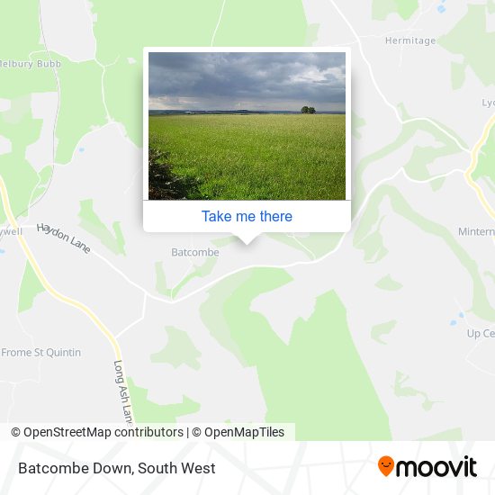 Batcombe Down map