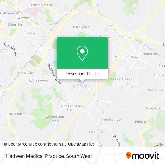 Hadwen Medical Practice map