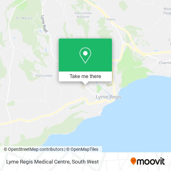 Lyme Regis Medical Centre map