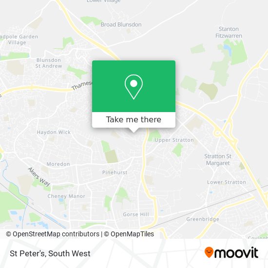 St Peter's map