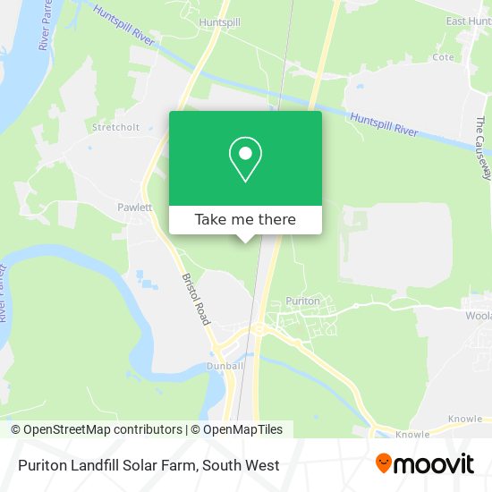 Puriton Landfill Solar Farm map