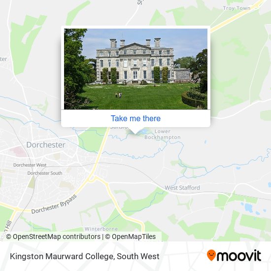 Kingston Maurward College map