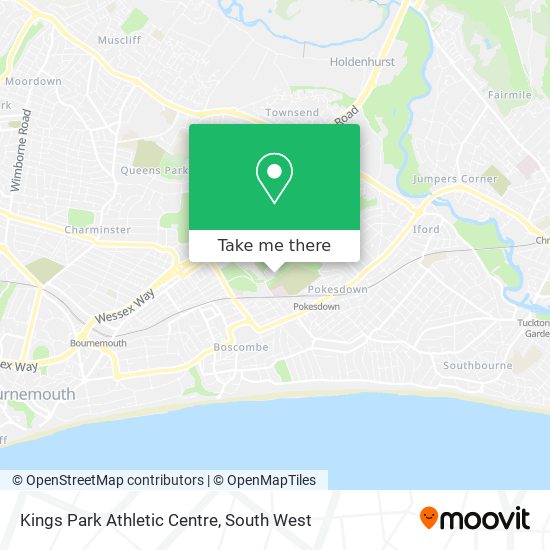 Kings Park Athletic Centre map