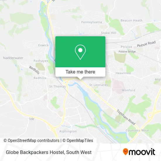 Globe Backpackers Hostel map