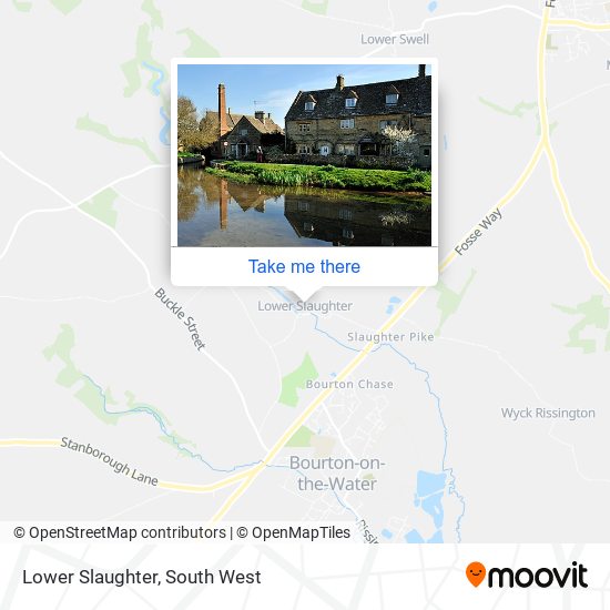 Lower Slaughter map