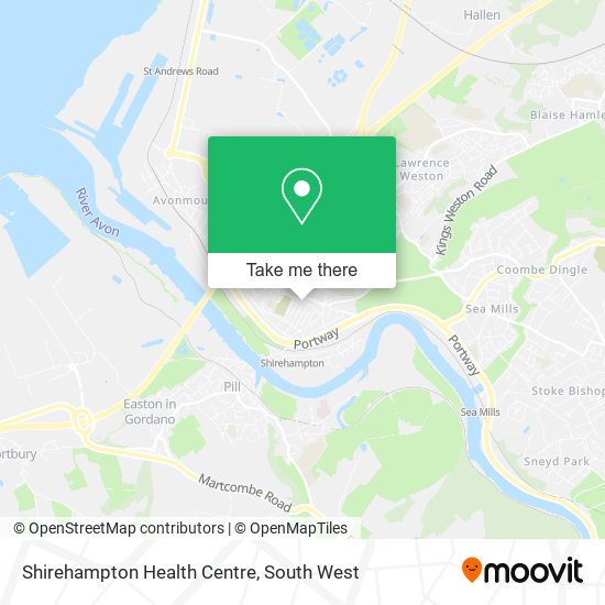 Shirehampton Health Centre map