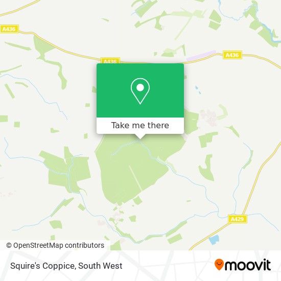 Squire's Coppice map