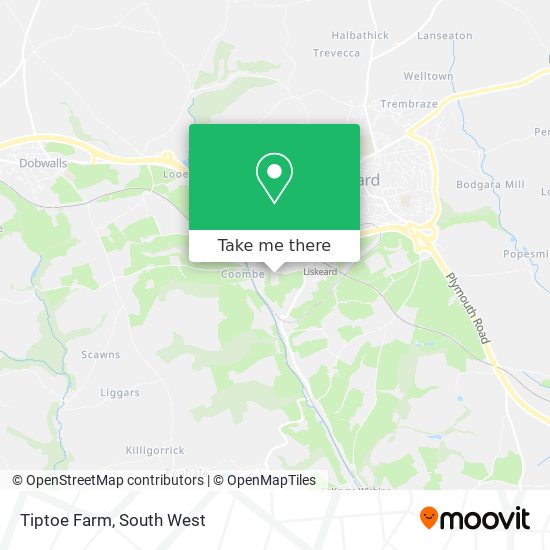 Tiptoe Farm map