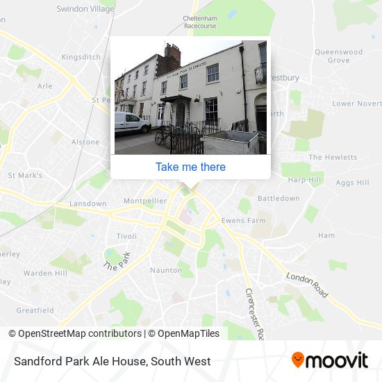 Sandford Park Ale House map