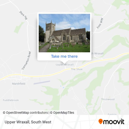 Upper Wraxall map