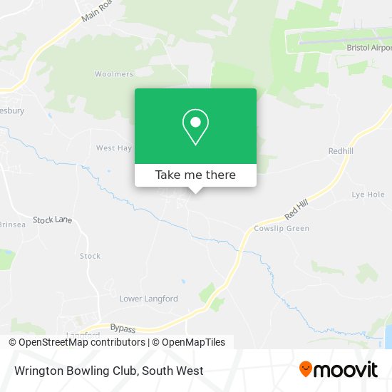 Wrington Bowling Club map
