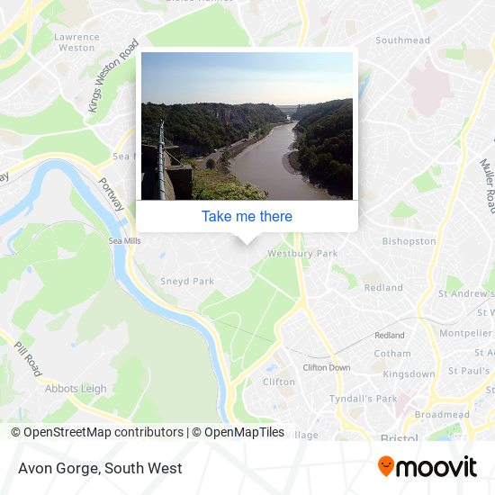Avon Gorge map