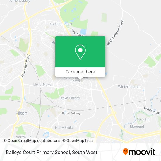 Baileys Court Primary School map