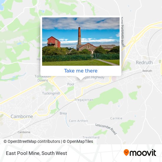 East Pool Mine map
