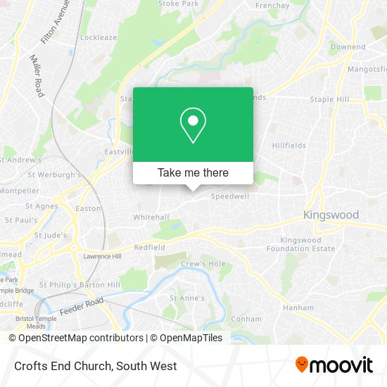 Crofts End Church map