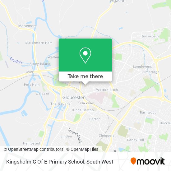 Kingsholm C Of E Primary School map