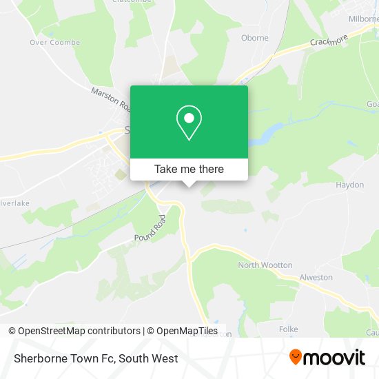 Sherborne Town Fc map